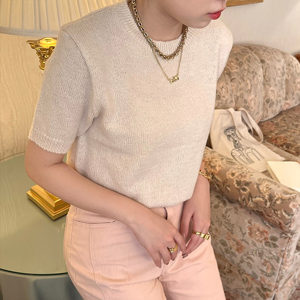 クレージュ　ニット半袖　黄色　※41 カラー半袖ニット | ファッション通販サイト NUGU