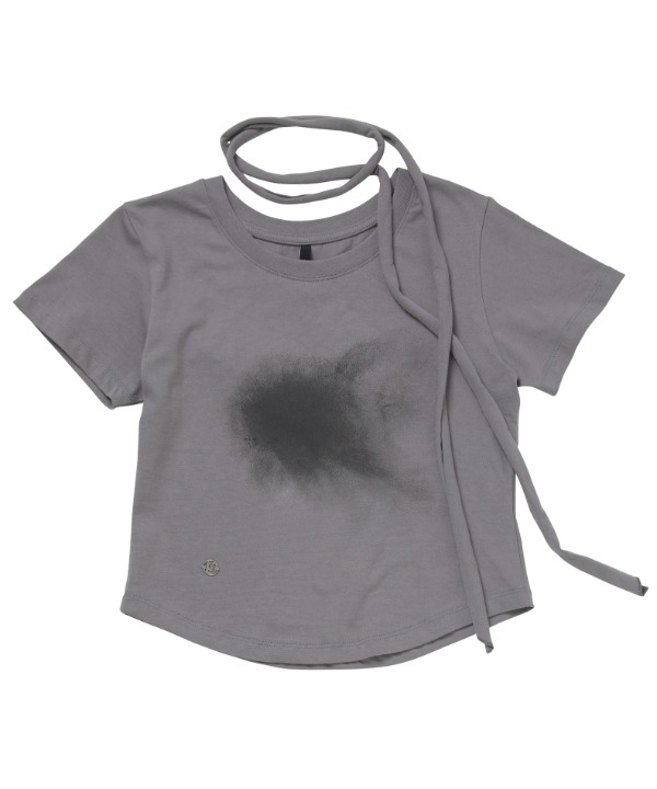 【FLARE UP】Vanish Tie Scarf T-Shirt /追跡付 Vanish Tie Scarf T-Shirt (FL-114_Gray) | ファッション通販