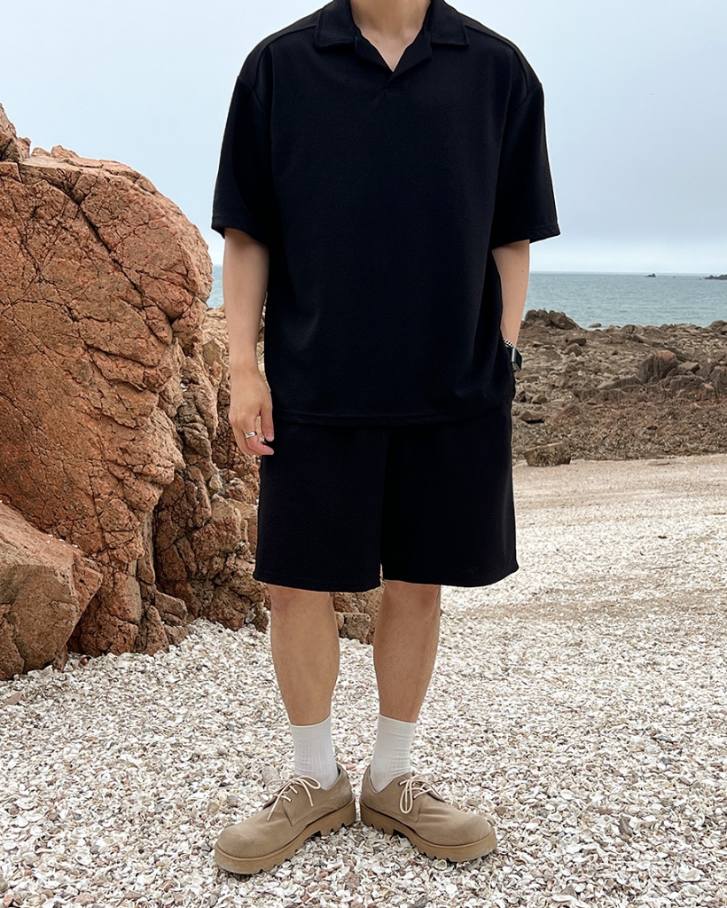 セットアップ]半袖ポロシャツ＋ハーフパンツ | ファッション通販