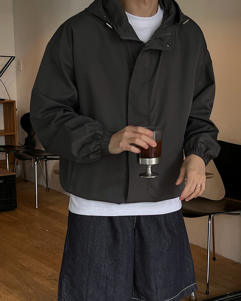 [unisex]ゴープコアストリングマウンテンパーカー