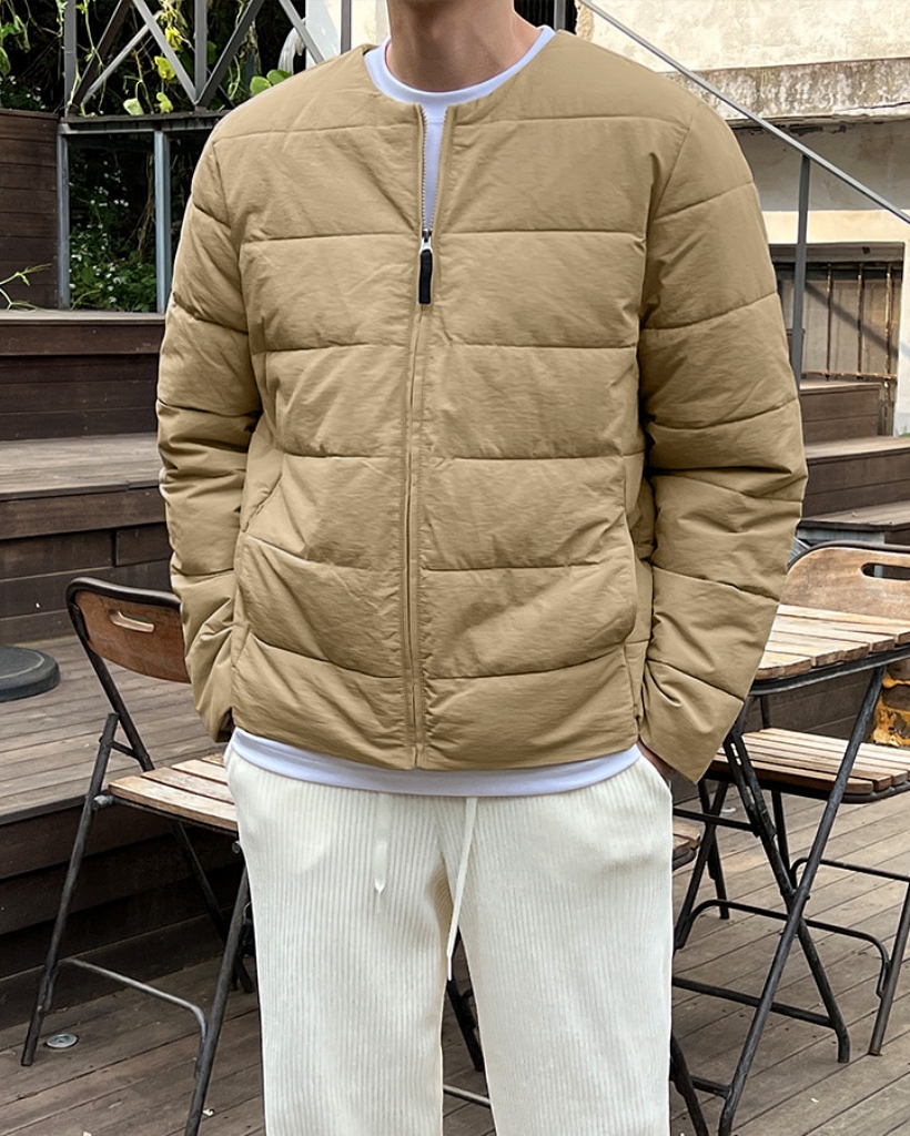 OUR ダークブラウン キルティングノースリーブジャケット osharewalker キルティングベスト レディース ライトアウター