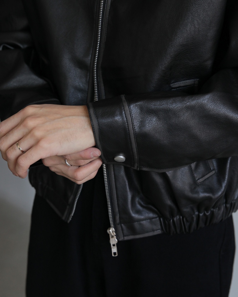 ウォッシュスリットレザージャケット | ファッション通販サイト NUGU