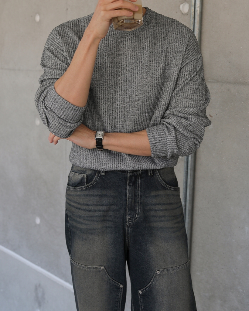 [4size]コーデュロイスウェットシャツ