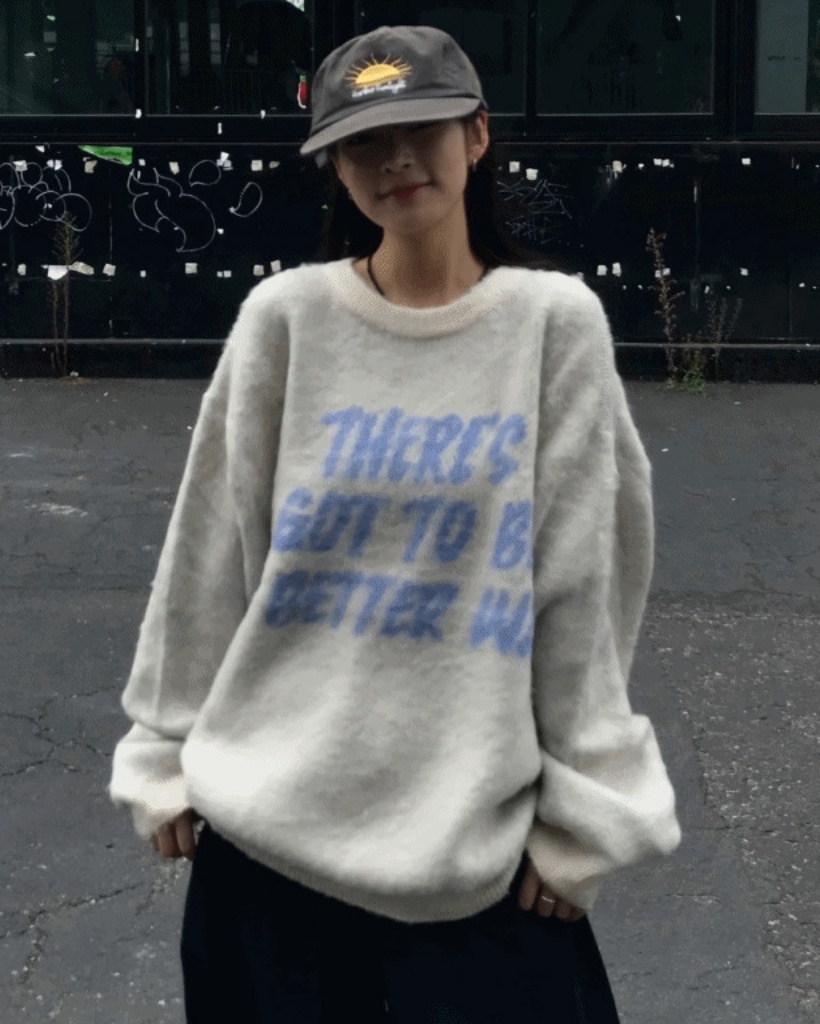 レタリングニット | ファッション通販サイト NUGU