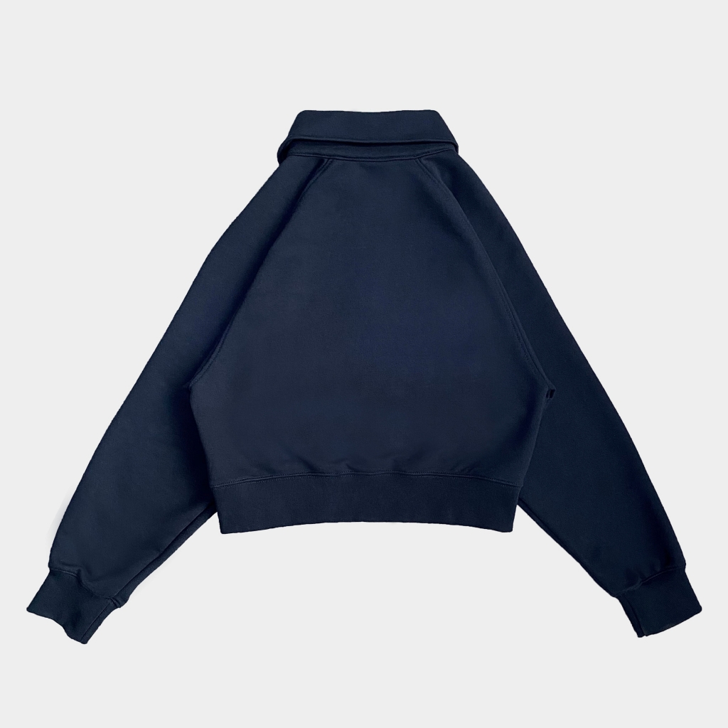 MUCENT SIGNATURE HALF ZIP-UP NECK MTM DEEP NAVY (WOMAN