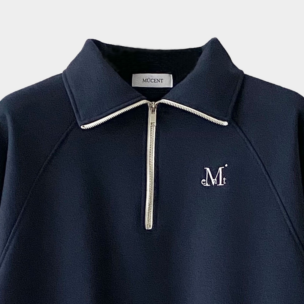★MUCENT★ SIGNATURE HALF ZIPUP NECK MTM MAN Deep navy Oliv MUSINSA | MUCENT SIGNATURE HALF ZIP-UP NECK MTM - MAN (Deep