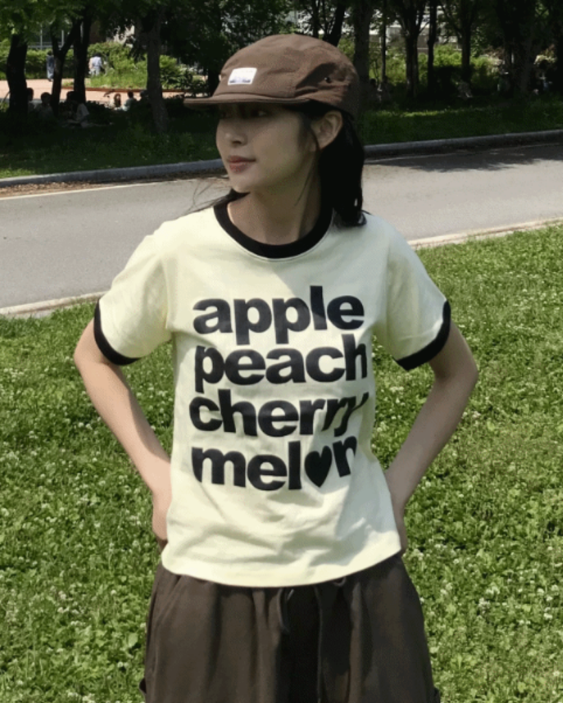 半袖リンガーTシャツ