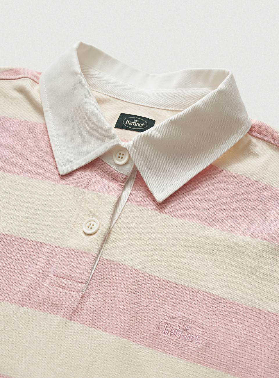 トップス WE11DONE Logo Rugby Shirt Pink 017MensWe11donePinkWE11DONEPat