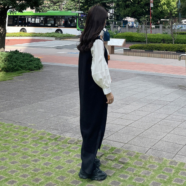 SALE) ロングニットベストワンピース | ファッション通販サイト NUGU