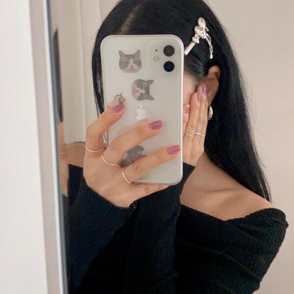 シルバーハートヘアピン | ファッション通販サイト NUGU