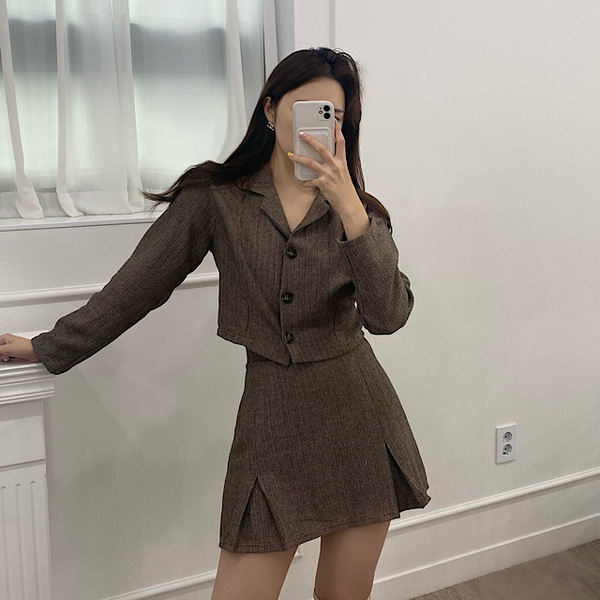 セット]ショートジャケットミニスカート | ファッション通販