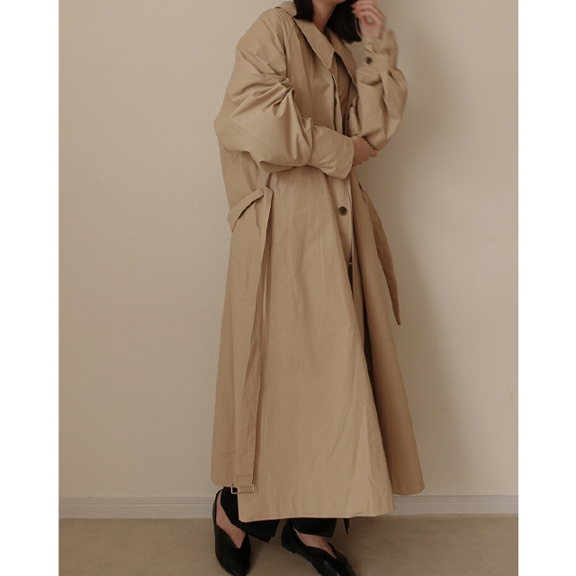 Flat long trench coat | ファッション通販サイト NUGU