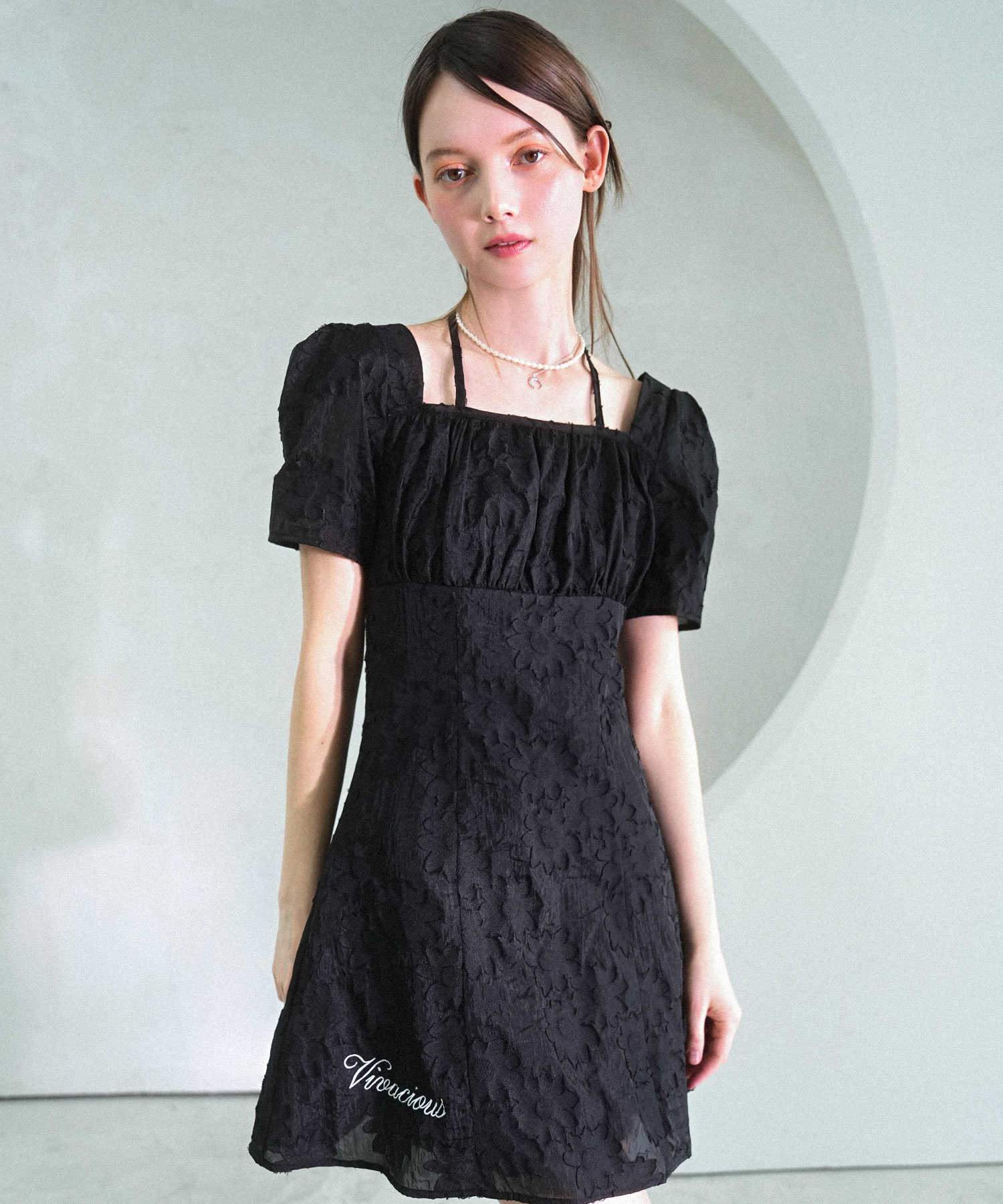 dot chiffon rose mini cami one-piece（mini） | ファッション通販