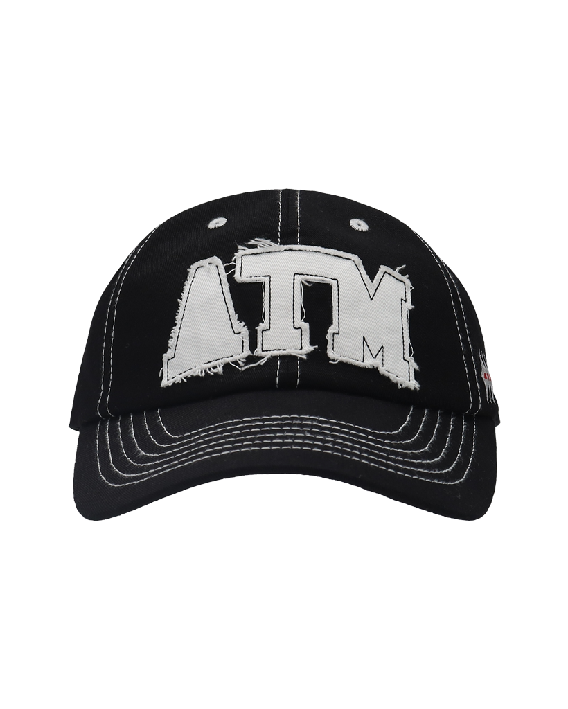 ATM BOLD LOGO BALL CAP BLACK