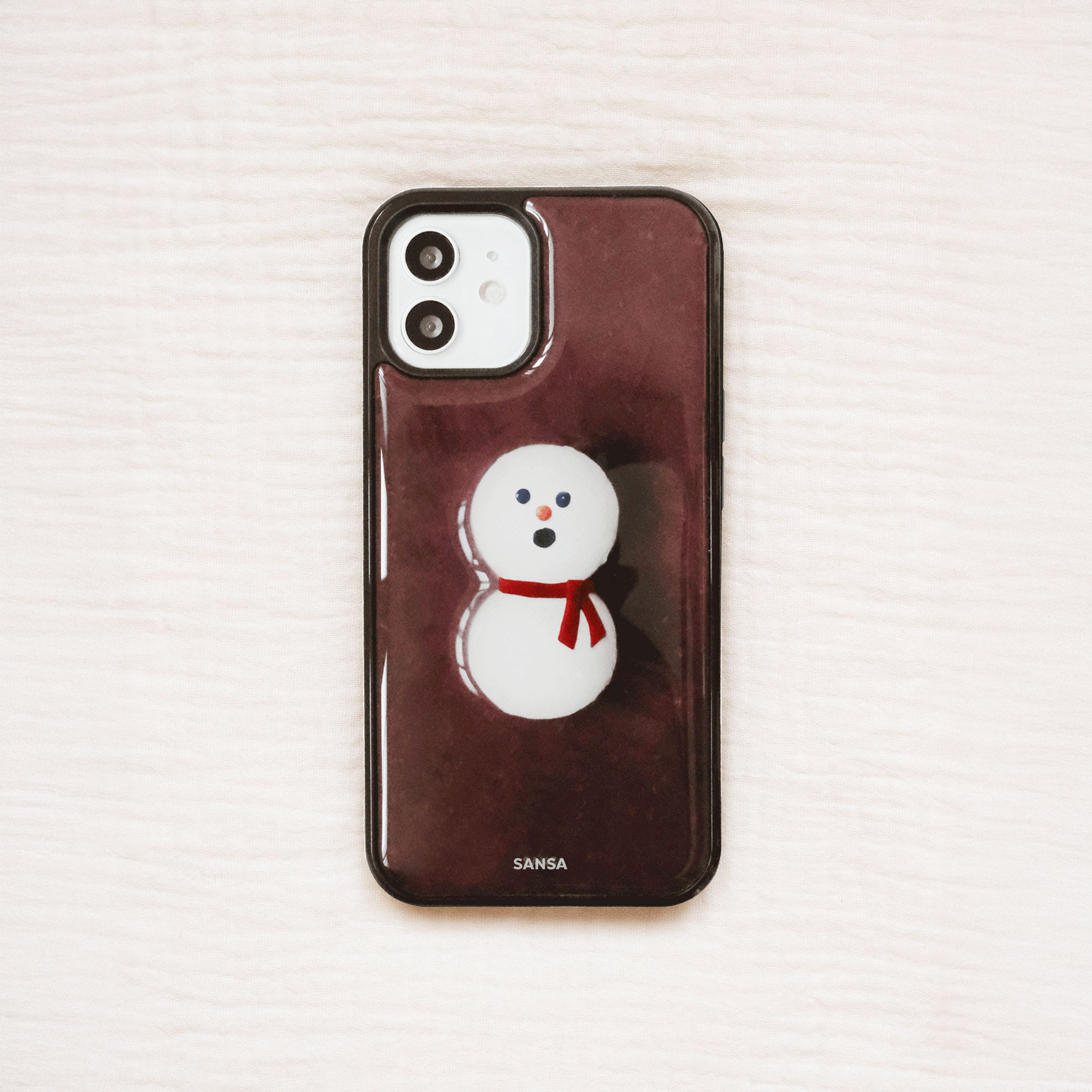 Ong-Simi in Red Bean Soup Bumper Phone Case(Black)