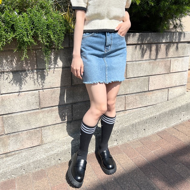 D&G フリンジデニムスカート デニムスカート フリンジデニムロングスカート : ZOZOTOWN Yahoo