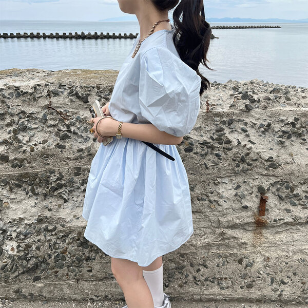バルーンスリーブミニワンピース | ファッション通販サイト NUGU