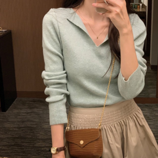 Mellowカラーニット