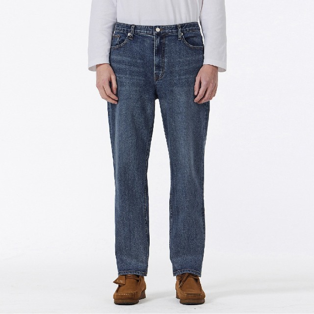 Signature Stud Wide Fit Denim Pants Black | ファッション通販