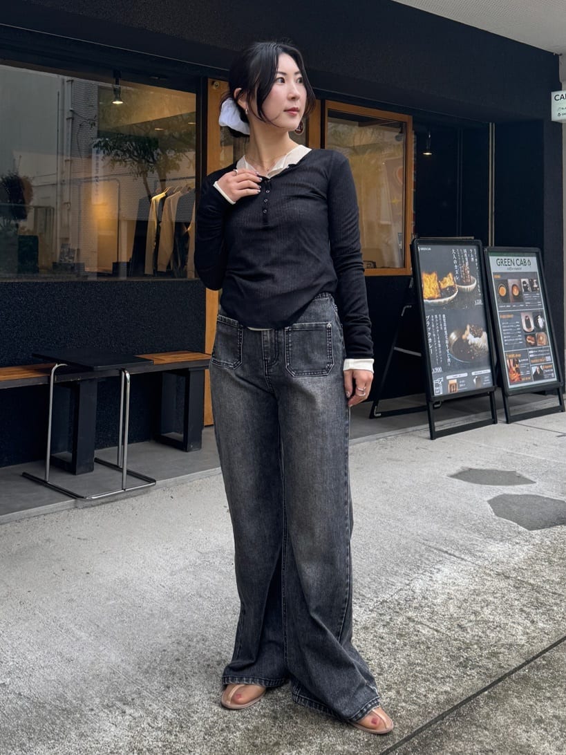 シアーテレコヘンリーネックトップス | ファッション通販サイト NUGU