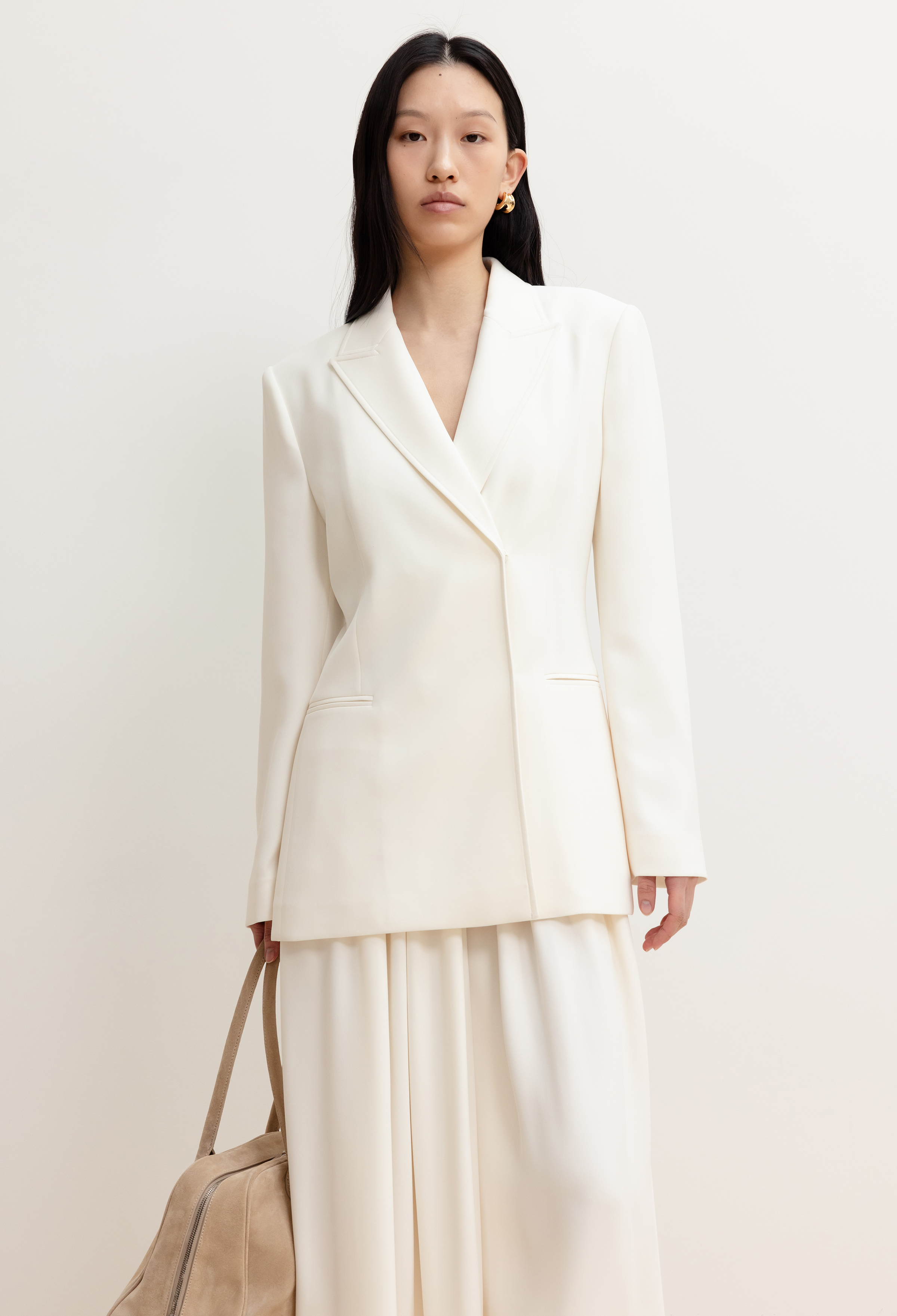 Essential Suit Jacket  Ivory