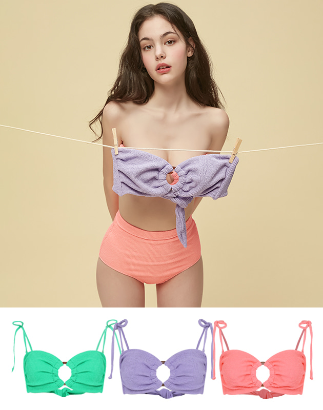 Vivid Texture Mix Match Bikini 3 COLORS - Top | ファッション