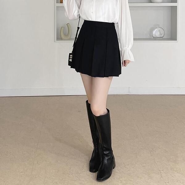 ★BLACKUP★ ニットミニスカートパンツ 2色 プリーツミニスカート | ファッション通販サイト NUGU