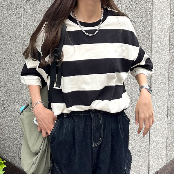 ユニセックス) ビッグボーダーTシャツ | ファッション通販サイト