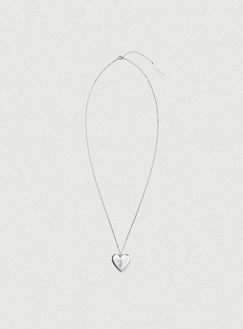 The B Heart Chain Necklace