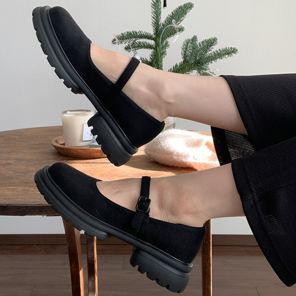 Matin Kim メリージェーンスニーカー スエード ブラウン スエードメリージェーンスニーカー | ファッション通販サイト NUGU