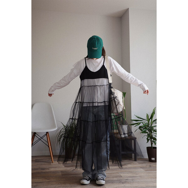 アトリエgg 夏キャミワンピース　18号 アトリエgg 夏キャミワンピース 18号 - メルカリ