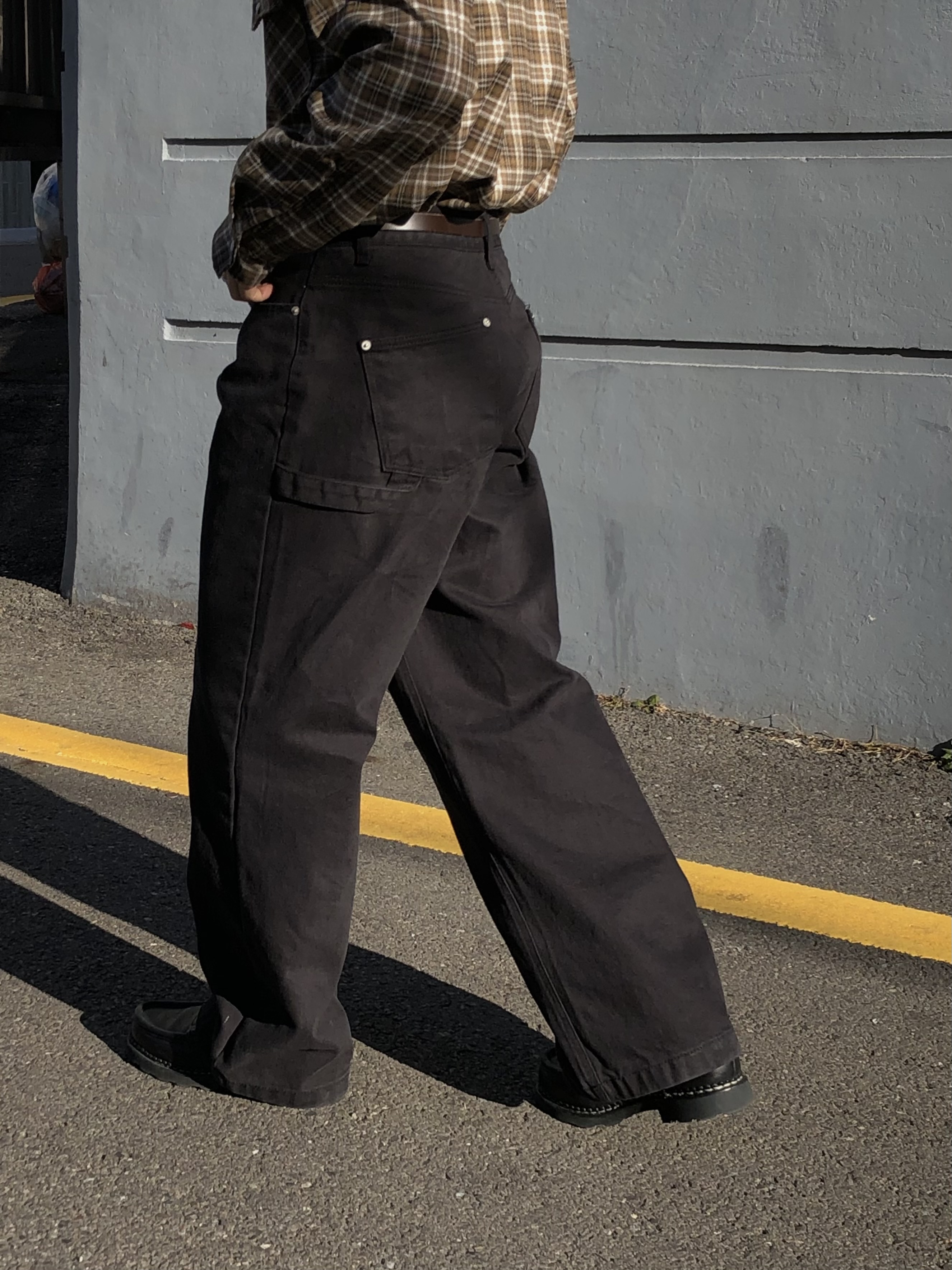 carpenter semi wide pants | ファッション通販サイト NUGU