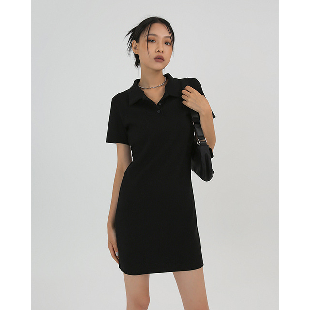 ワンピース Short Sleeve Polo Dress Solid Polo Dress | Nautica