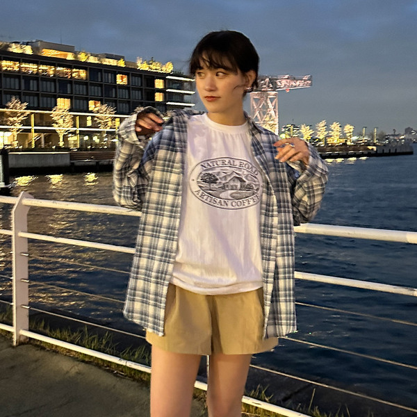 カラールーズチェックシャツ inst.ALL ブラウス シャツ 春も大活躍！チェックルーズシャツ