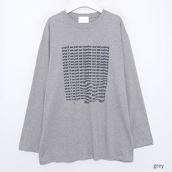 ユニセックスnothingロングTシャツ | ファッション通販サイト NUGU