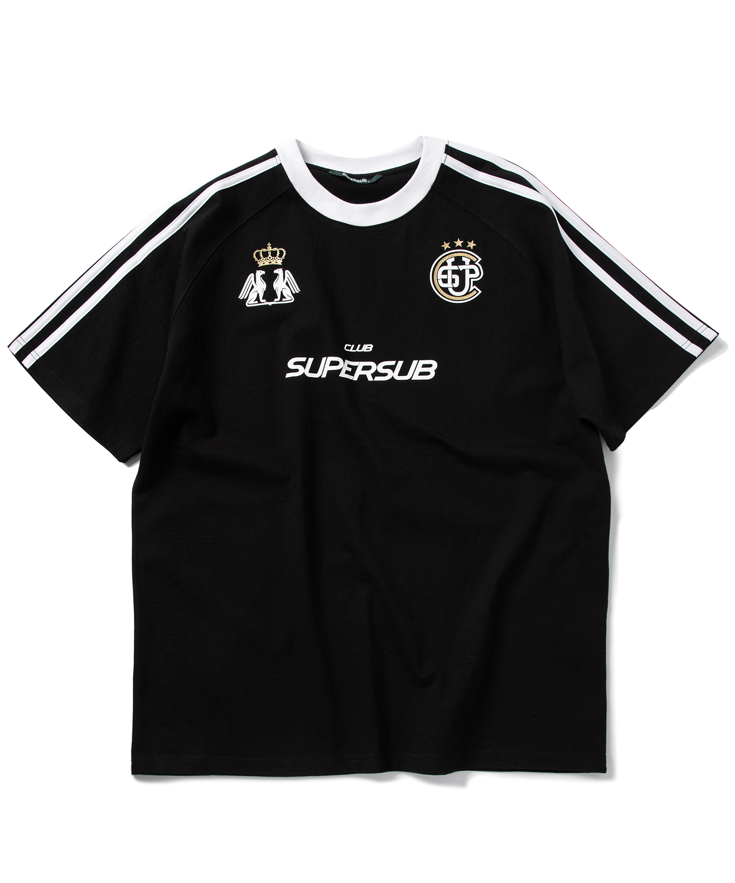 ●SUPERSUB● CLUB REPLICA T-SHIRT club replica short-sleeve t-shirt - black | ファッション通販