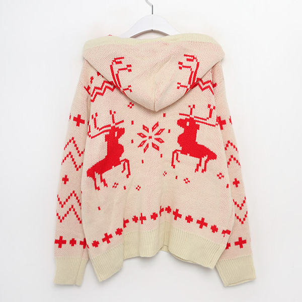 トナカイさん専用【PLAYCOMMEdesGARCONS】長袖カーディガン トナカイニットジップアップカーディガン | ファッション通販サイト NUGU