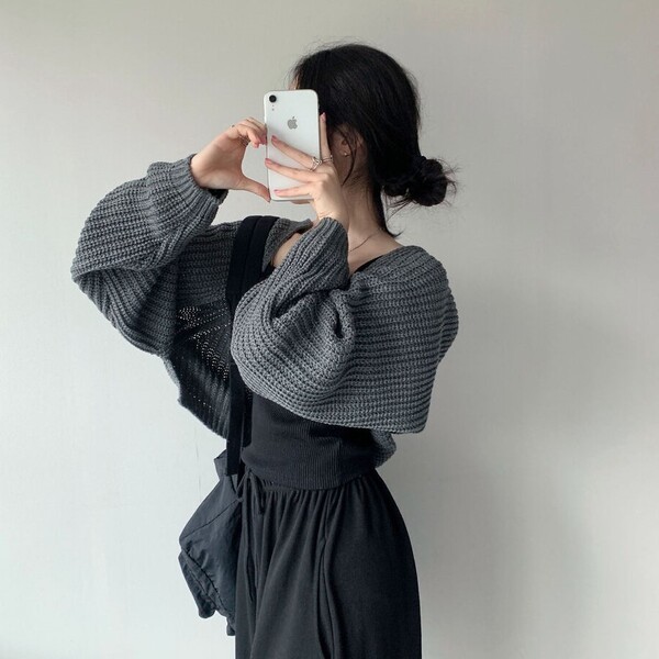 7color) メランジ ニット ボレロ | ファッション通販サイト NUGU