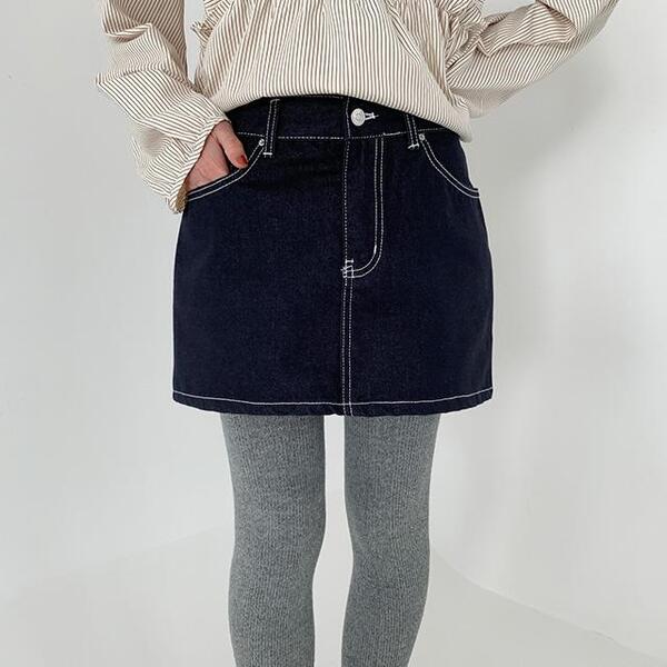 ★新作☆THE TOE ザ・トゥー　デニムミニスカート　新品未使用　タグ付き ダークデニムミニスカート | ファッション通販サイト NUGU
