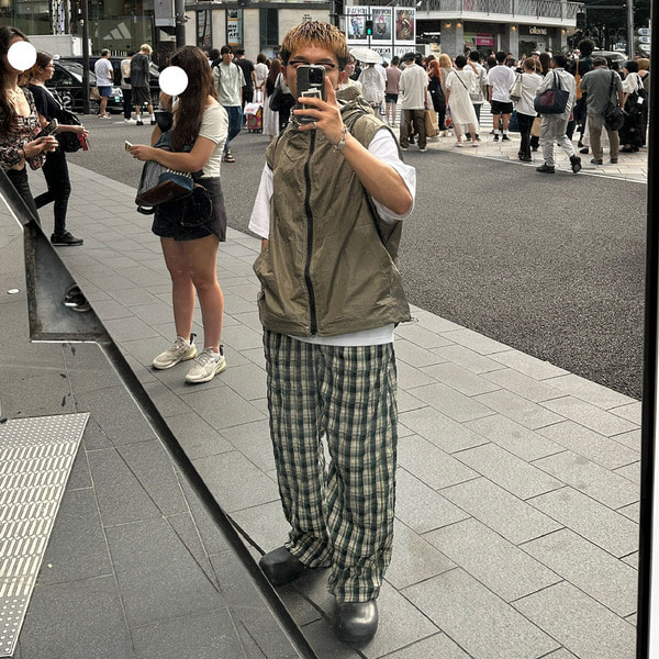 コットンチェックパンツ | ファッション通販サイト NUGU