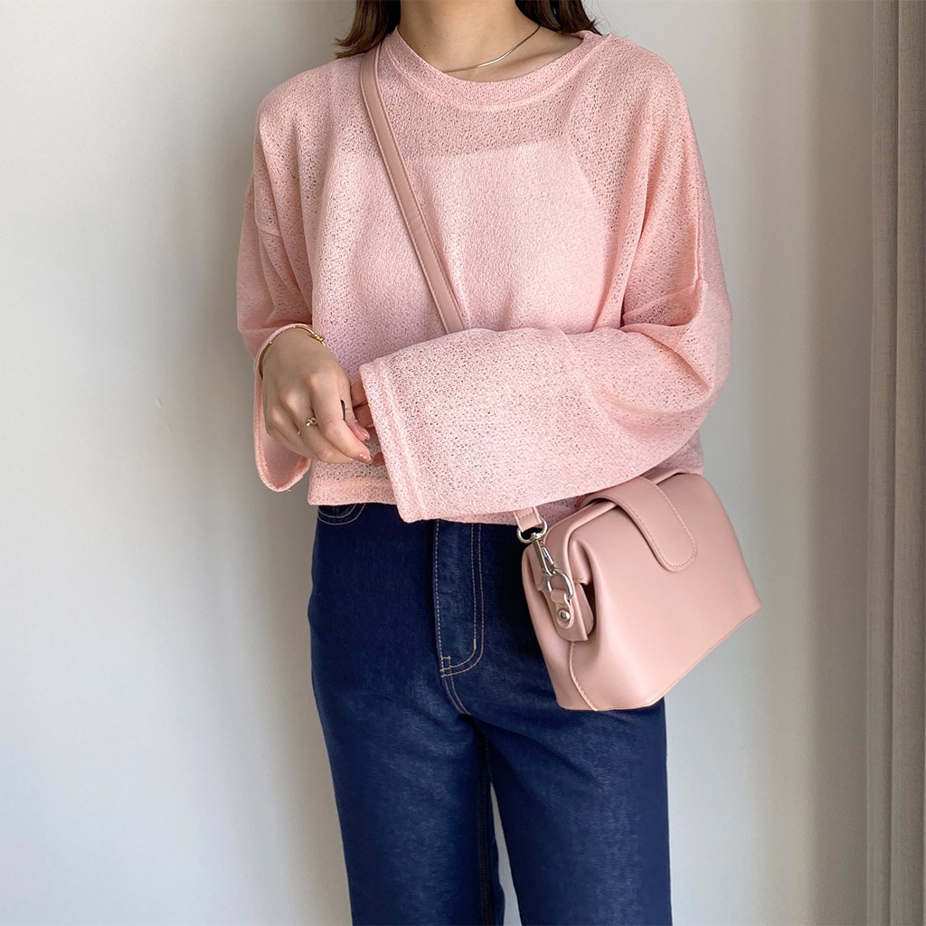 pua see-through round T