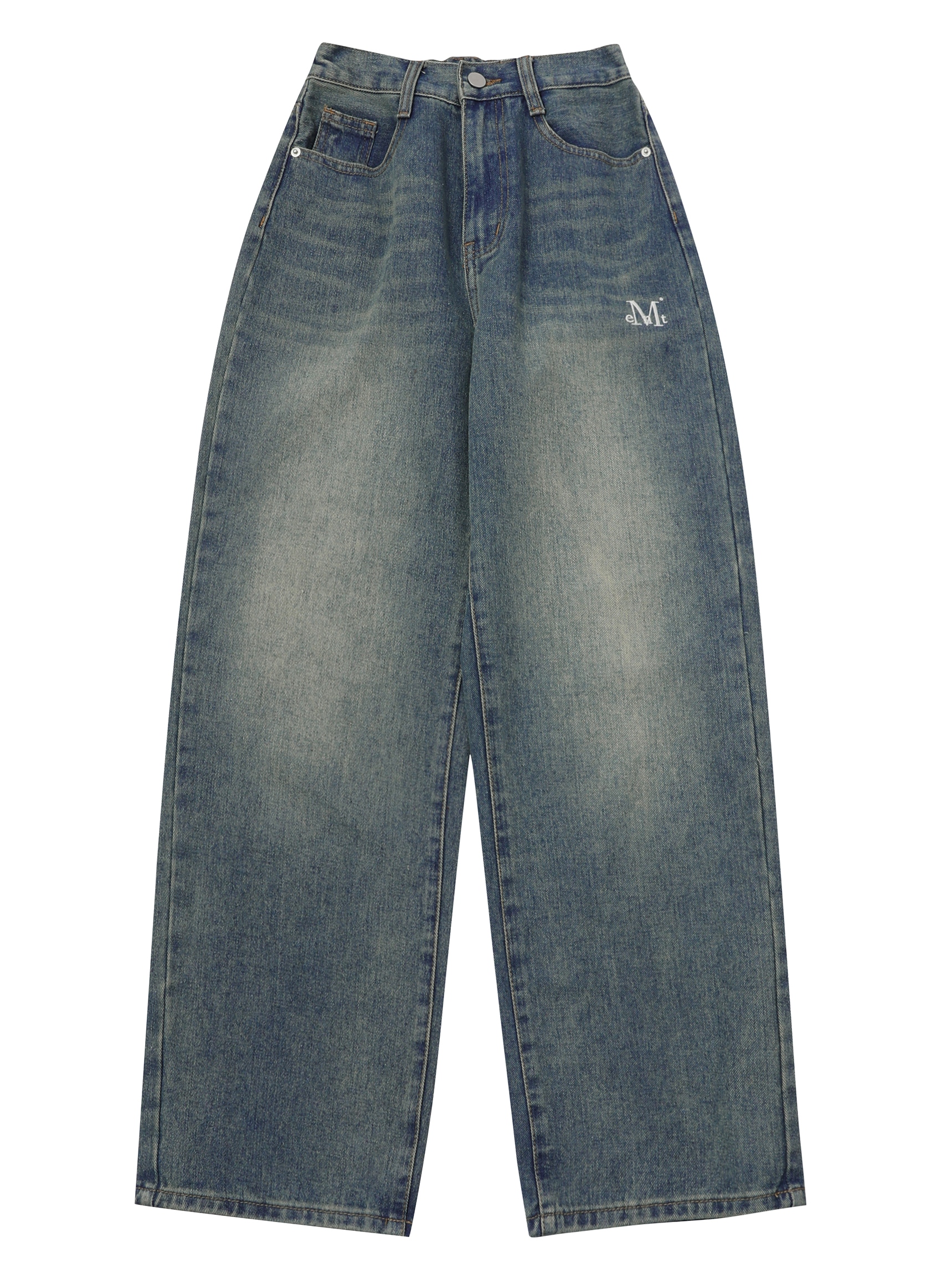 SIGNATURE ARC BACK LOGO DENIM PANTS UNISEX | ファッション