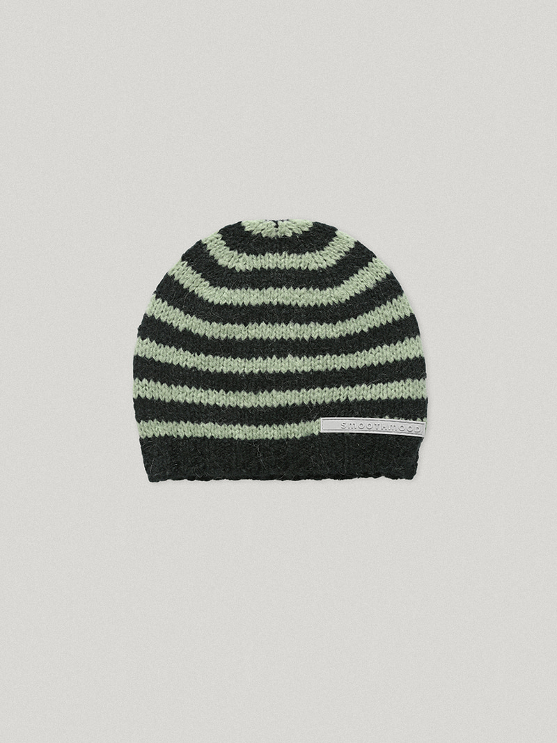 Bono Alpaca Hat Striped Green