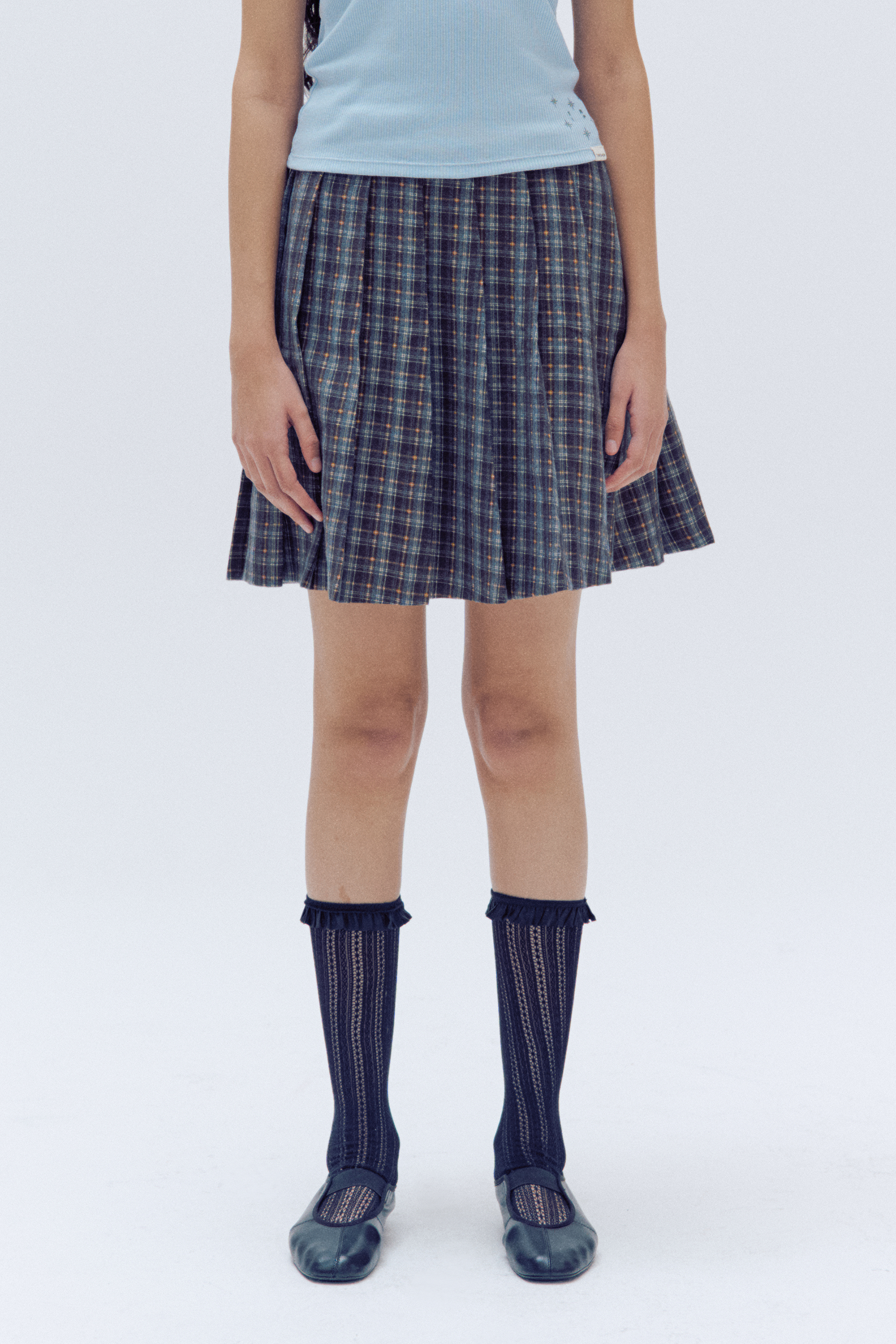 チェックスカート