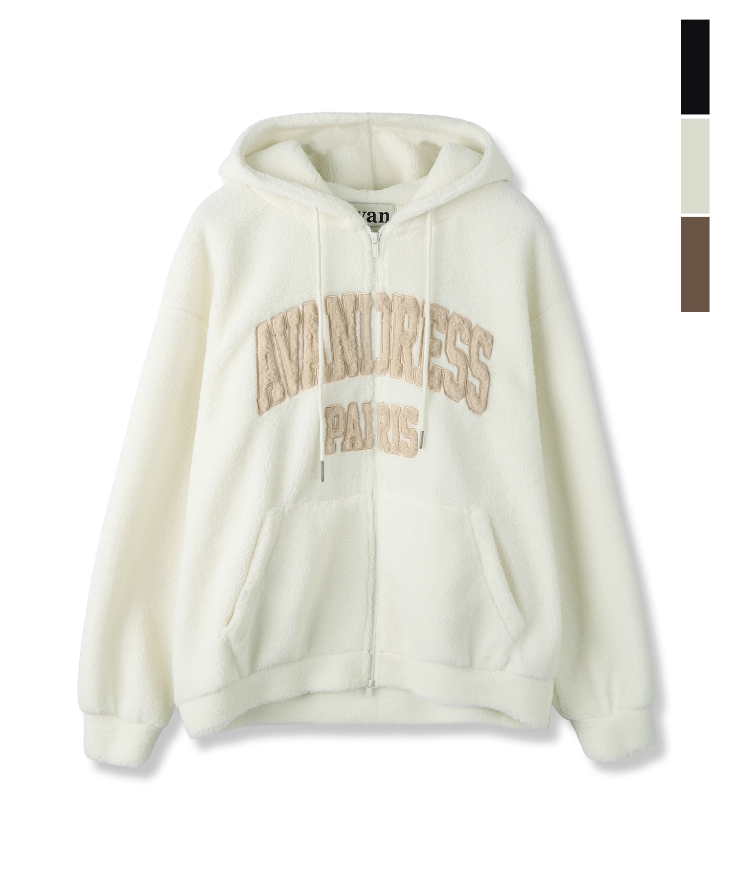 Campus Fleece Hood Zip-up_3Colors