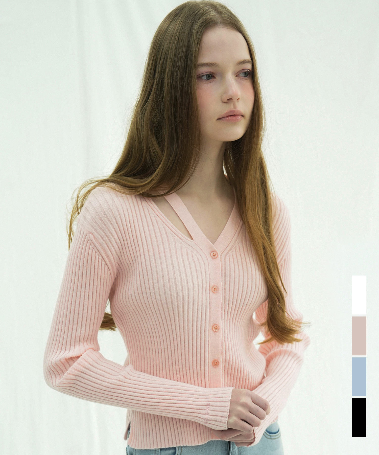 Slit rib Cardigan - 4COL | ファッション通販サイト NUGU