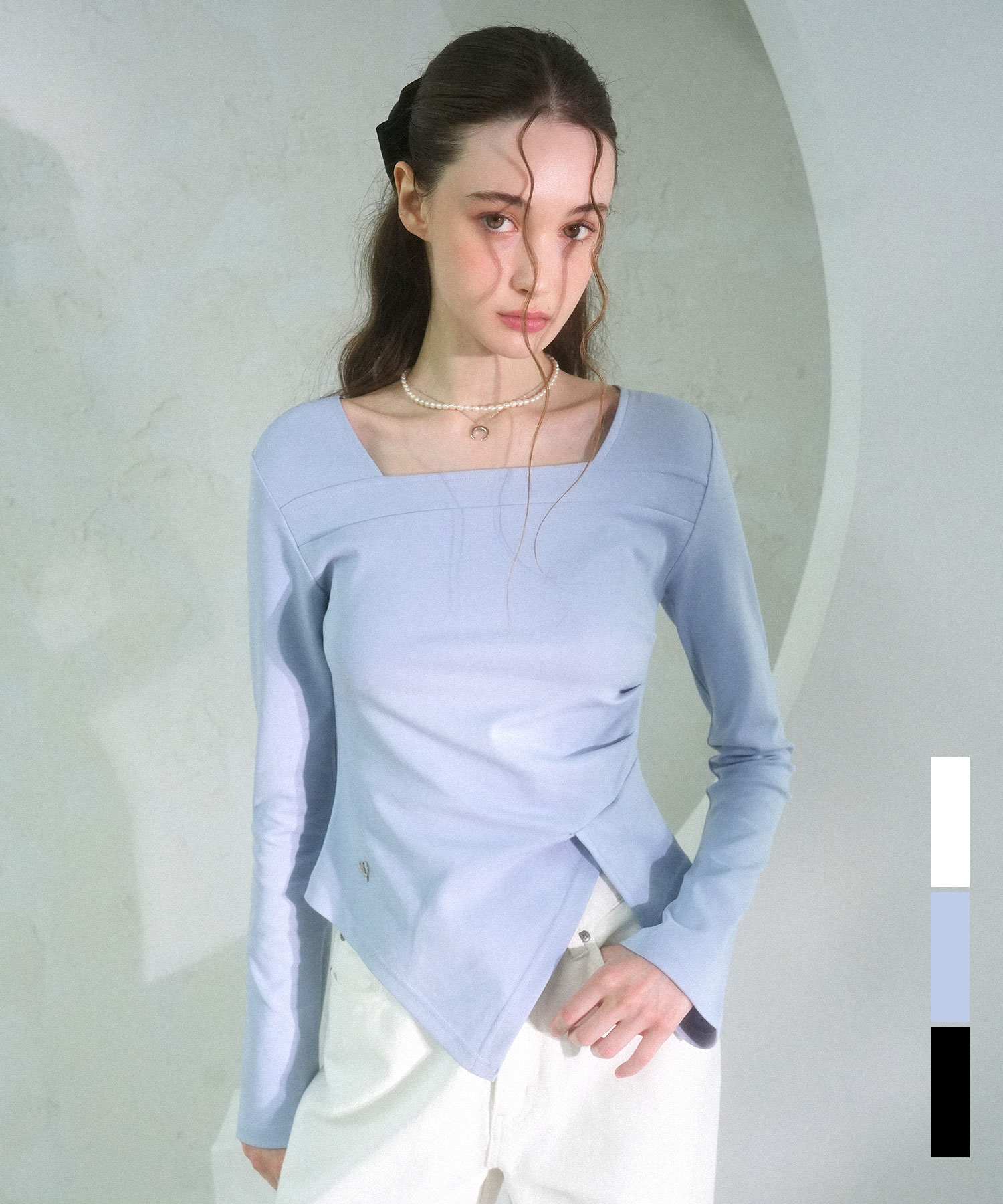 Elegant Side Tuck T-shirt - 3COL