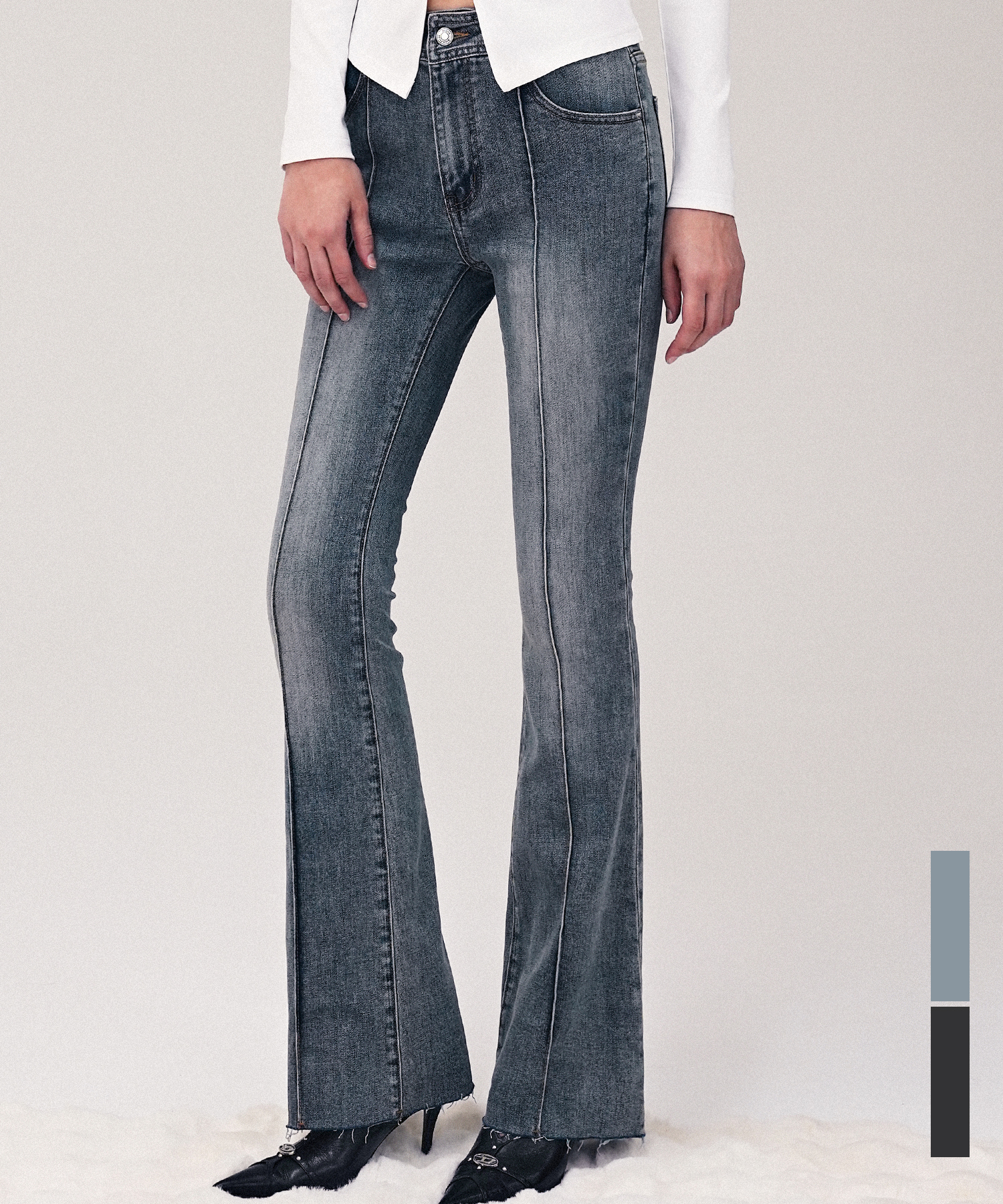 Contour Fit Bootscut Pants_2Colors