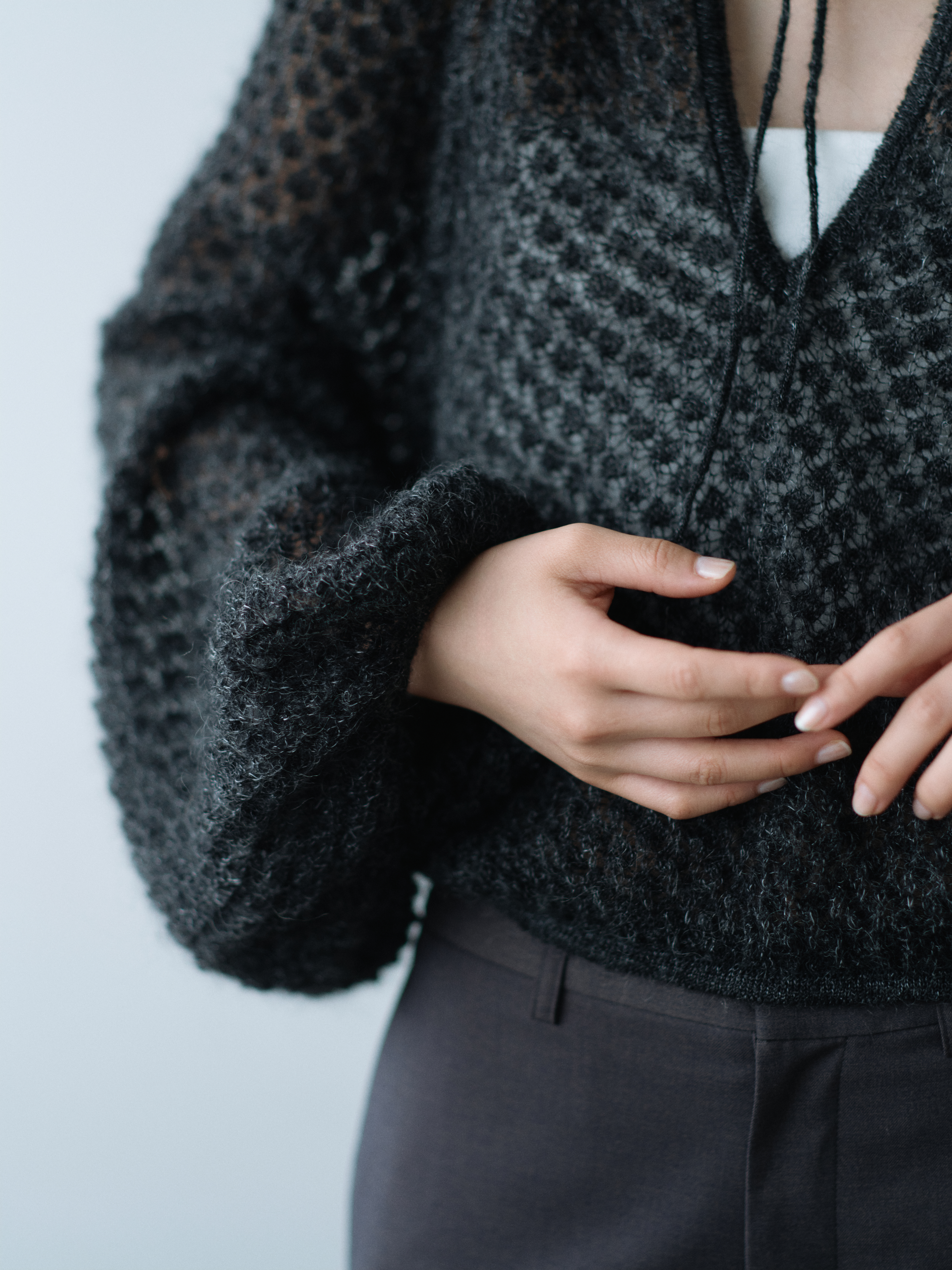 2way sheer mohair pullover | ファッション通販サイト NUGU