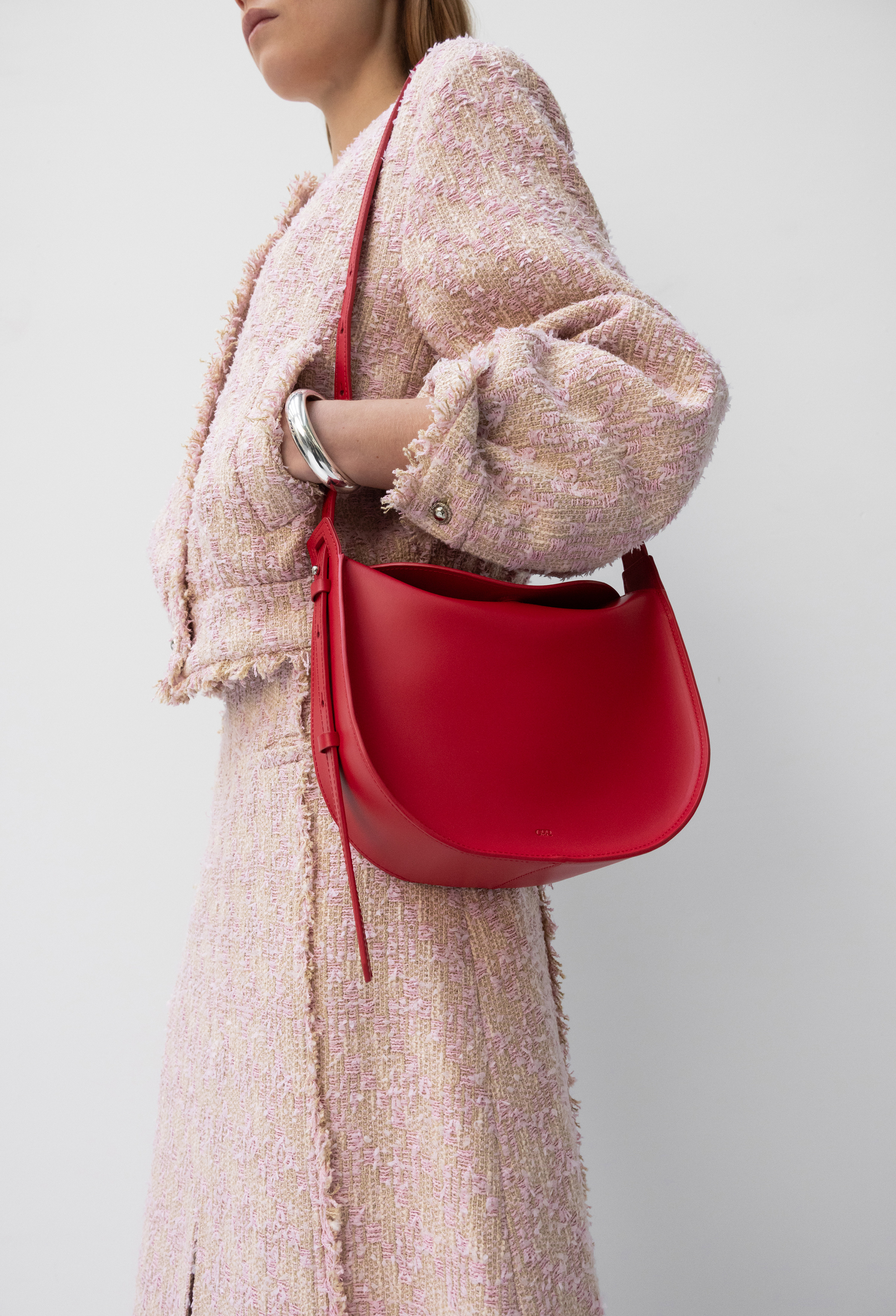 【INSTANTFUNK】ホーボーバッグ★Wool-Blend Hobo Bag★ Weston hobo bag - INSTANTFUNK | 60% - Asian Fashion Online Store